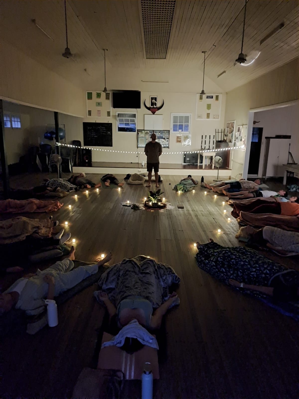Guiding the breath from the centre of the circle